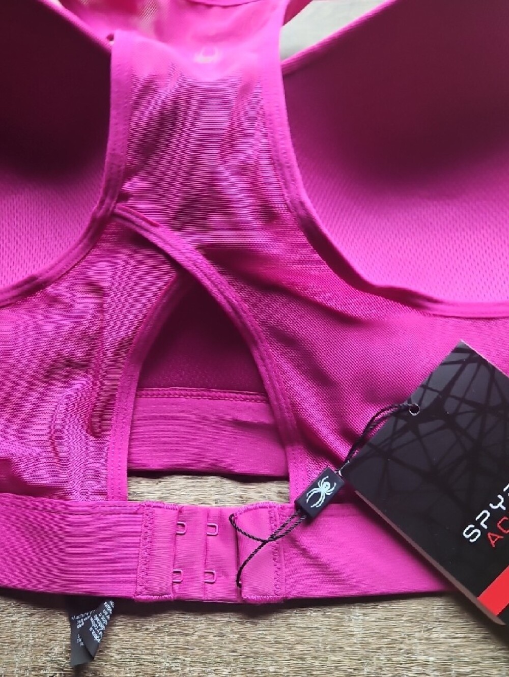 Spyder High Impact Fuschia Racerback Sports Bra (NWT) - Picture 5 of 9